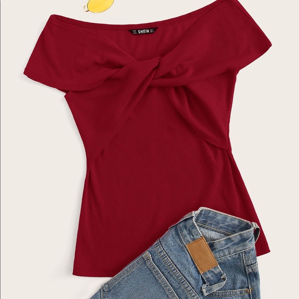 Burgundy Blouse